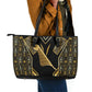 Egypt Feather Of Maat Leather Tote Bag Ancient Mythology Truth And Justice