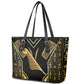 Egypt Feather Of Maat Leather Tote Bag Ancient Mythology Truth And Justice