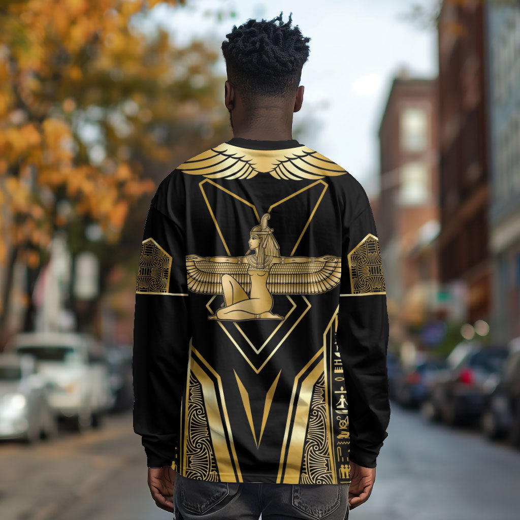 Egypt Feather Of Maat Long Sleeve Shirt Ancient Mythology Truth And Justice