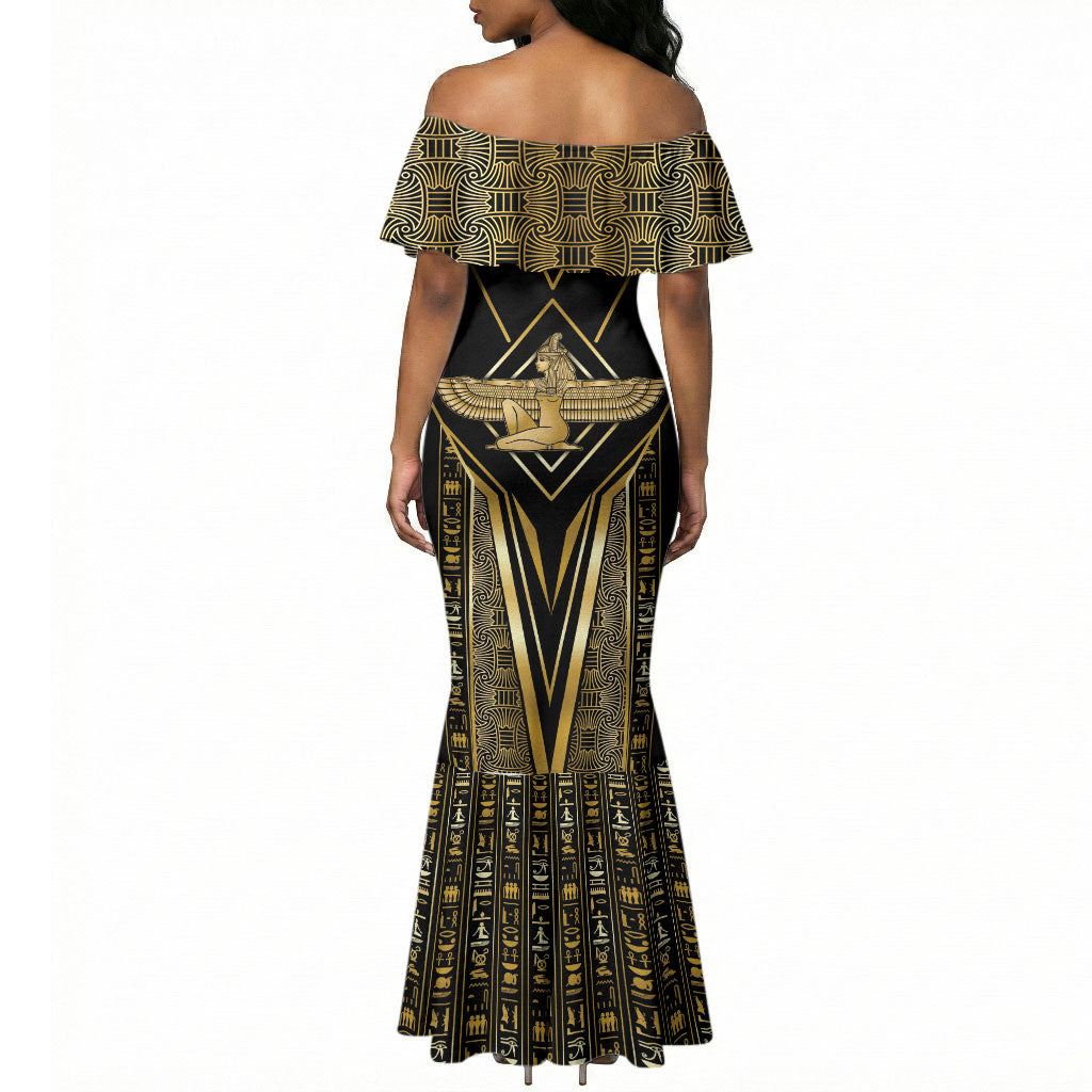 Egypt Feather Of Maat Mermaid Dress Ancient Mythology Truth And Justice