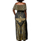 Egypt Feather Of Maat Off Shoulder Maxi Dress Ancient Mythology Truth And Justice