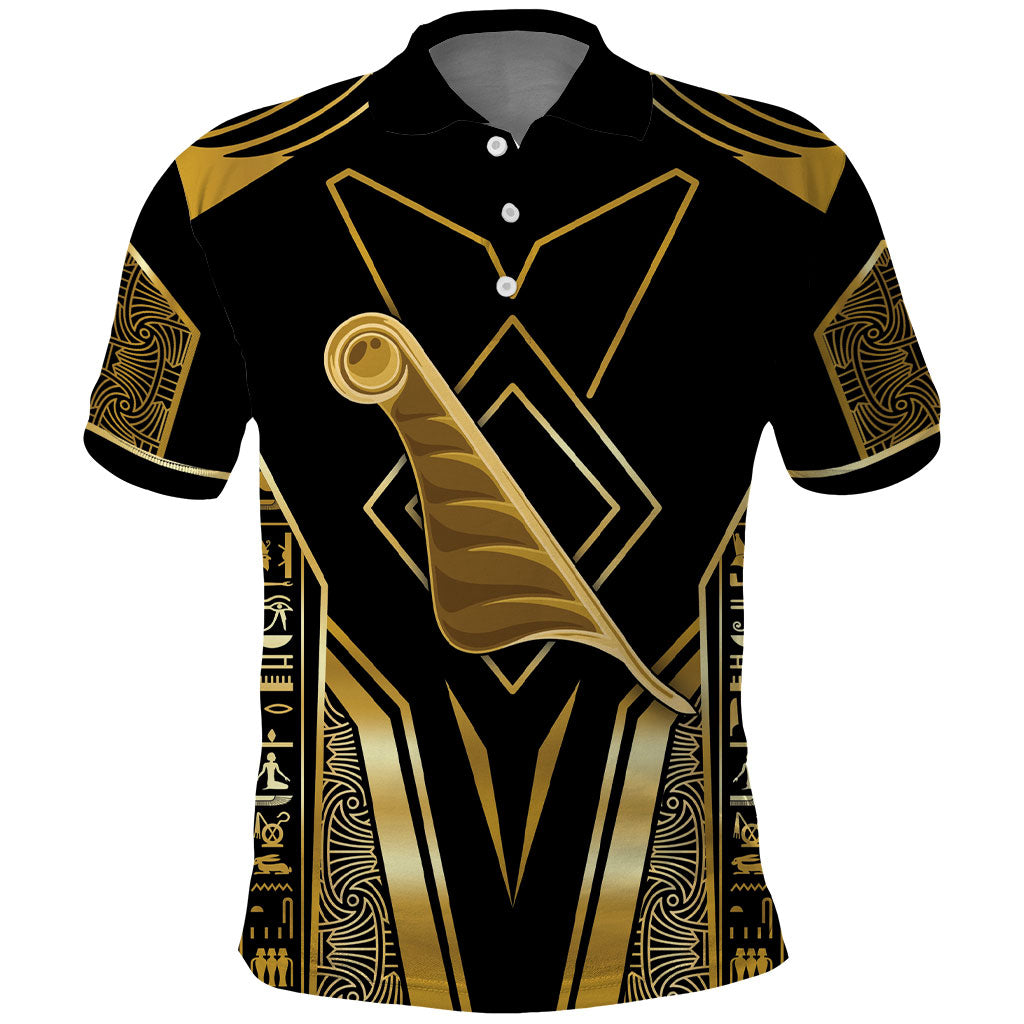 Egypt Feather Of Maat Polo Shirt Ancient Mythology Truth And Justice