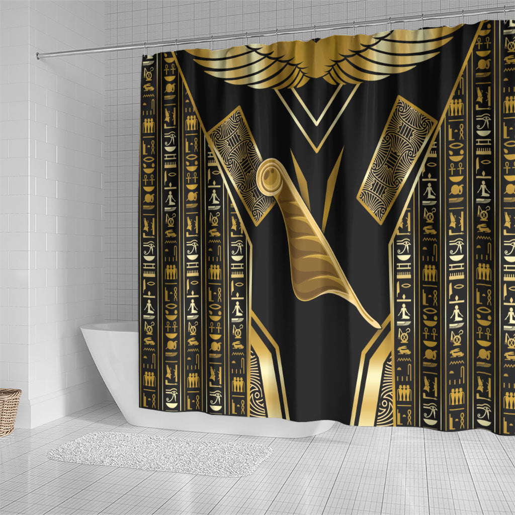 Egypt Feather Of Maat Shower Curtain Ancient Mythology Truth And Justice