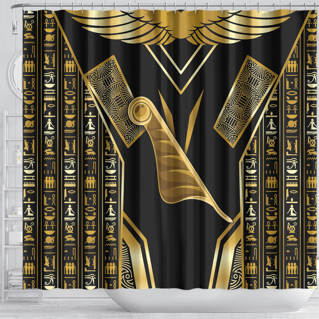Egypt Feather Of Maat Shower Curtain Ancient Mythology Truth And Justice