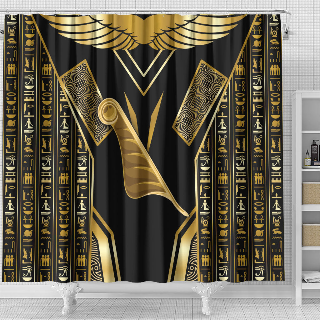 Egypt Feather Of Maat Shower Curtain Ancient Mythology Truth And Justice