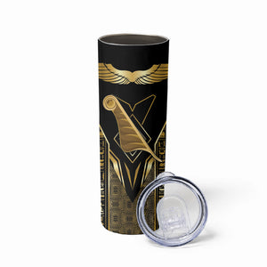 Egypt Feather Of Maat Skinny Tumbler Ancient Mythology Truth And Justice