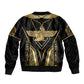 Egypt Feather Of Maat Sleeve Zip Bomber Jacket Ancient Mythology Truth And Justice