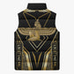 Egypt Feather Of Maat Sleeveless Puffer Jacket Ancient Mythology Truth And Justice
