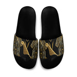 Egypt Feather Of Maat Slide Sandals Ancient Mythology Truth And Justice