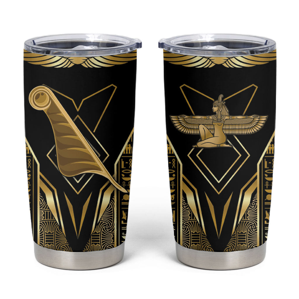 Egypt Feather Of Maat Tumbler Cup Ancient Mythology Truth And Justice