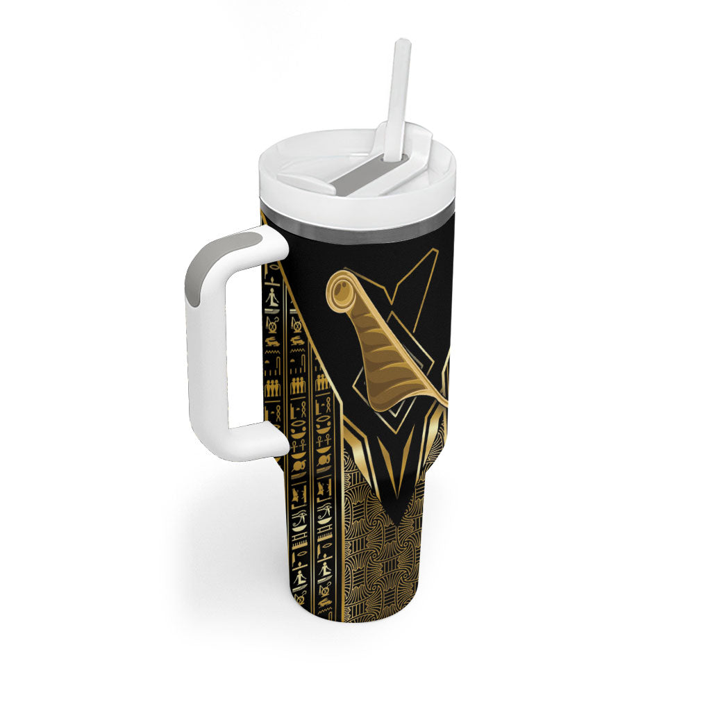 Egypt Feather Of Maat Tumbler With Handle Ancient Mythology Truth And Justice