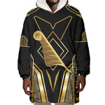 Egypt Feather Of Maat Wearable Blanket Hoodie Ancient Mythology Truth And Justice