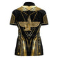Egypt Feather Of Maat Women Polo Shirt Ancient Mythology Truth And Justice