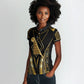 Egypt Feather Of Maat Women Polo Shirt Ancient Mythology Truth And Justice
