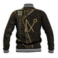 Egypt Crook And Flail Baseball Jacket Ancient Mythology Pharaoh Royalty Gold
