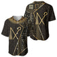 Egypt Crook And Flail Baseball Jersey Ancient Mythology Pharaoh Royalty Gold