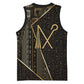 Egypt Crook And Flail Basketball Jersey Ancient Mythology Pharaoh Royalty Gold