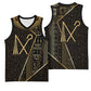 Egypt Crook And Flail Basketball Jersey Ancient Mythology Pharaoh Royalty Gold