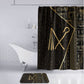 Egypt Crook And Flail Bathroom Set Ancient Mythology Pharaoh Royalty Gold