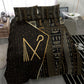 Egypt Crook And Flail Bedding Set Ancient Mythology Pharaoh Royalty Gold