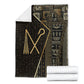 Egypt Crook And Flail Blanket Ancient Mythology Pharaoh Royalty Gold