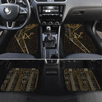 Egypt Crook And Flail Car Mats Ancient Mythology Pharaoh Royalty Gold