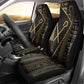 Egypt Crook And Flail Car Seat Cover Ancient Mythology Pharaoh Royalty Gold