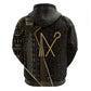 Egypt Crook And Flail Hoodie Ancient Mythology Pharaoh Royalty Gold