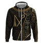 Egypt Crook And Flail Hoodie Ancient Mythology Pharaoh Royalty Gold