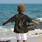 Egypt Crook And Flail Kid Hawaiian Shirt Ancient Mythology Pharaoh Royalty Gold