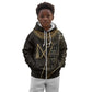 Egypt Crook And Flail Kid Hoodie Ancient Mythology Pharaoh Royalty Gold