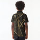 Egypt Crook And Flail Kid Polo Shirt Ancient Mythology Pharaoh Royalty Gold