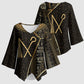 Egypt Crook And Flail Kimono Sleeve Blouse Ancient Mythology Pharaoh Royalty Gold