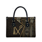 Egypt Crook And Flail Leather Bag Ancient Mythology Pharaoh Royalty Gold