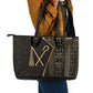 Egypt Crook And Flail Leather Tote Bag Ancient Mythology Pharaoh Royalty Gold