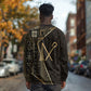 Egypt Crook And Flail Long Sleeve Shirt Ancient Mythology Pharaoh Royalty Gold