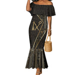 Egypt Crook And Flail Mermaid Dress Ancient Mythology Pharaoh Royalty Gold