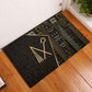 Egypt Crook And Flail Rubber Doormat Ancient Mythology Pharaoh Royalty Gold