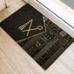 Egypt Crook And Flail Rubber Doormat Ancient Mythology Pharaoh Royalty Gold