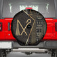 Egypt Crook And Flail Spare Tire Cover Ancient Mythology Pharaoh Royalty Gold