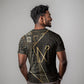 Egypt Crook And Flail T shirt Ancient Mythology Pharaoh Royalty Gold