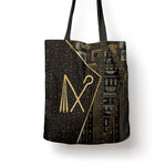 Egypt Crook And Flail Tote Bag Ancient Mythology Pharaoh Royalty Gold