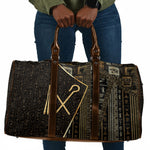 Egypt Crook And Flail Travel Bag Ancient Mythology Pharaoh Royalty Gold
