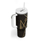 Egypt Crook And Flail Tumbler With Handle Ancient Mythology Pharaoh Royalty Gold
