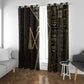 Egypt Crook And Flail Window Curtain Ancient Mythology Pharaoh Royalty Gold