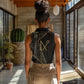Egypt Crook And Flail Women Sleeveless Polo Shirt Ancient Mythology Pharaoh Royalty Gold
