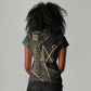 Egypt Crook And Flail Women V-Neck T-Shirt Ancient Mythology Pharaoh Royalty Gold