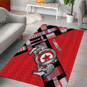 Tunisia Area Rug Silver Lions Sports Patterns - African Pride