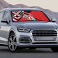 Tunisia Auto Sun Shade Silver Lions Sports Patterns - African Pride