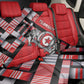 Tunisia Back Car Seat Cover Silver Lions Sports Patterns - African Pride